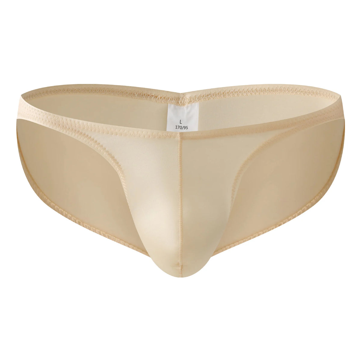 Men Smooth Satin Briefs Bikini Sexy Bulge Pouch Underwear Shiny Mini Panties Butt-lifting Low Waist Soft Fashion Underpants