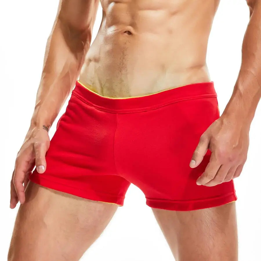 SEOBEAN Men Casual Shorts 100% Cotton Breathable Fitness Sport Shorts Summer Jogger Shorts Men's Clothing Home Lounge Gym Shorts