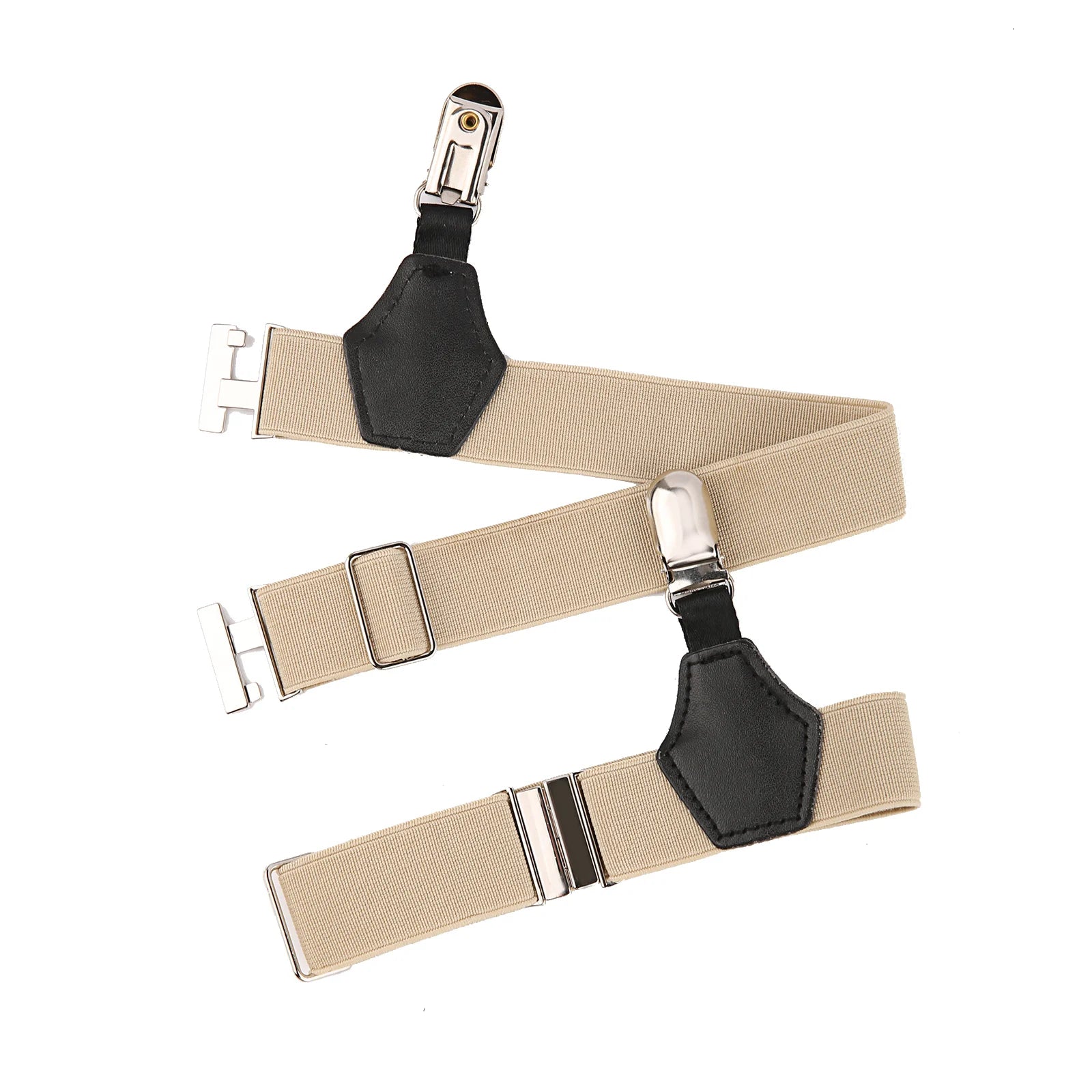 Unisex Sexy Tube Socks Garters Men Double Clips Man Suspenders Leg Single Clip Belt Hold Up Anti-slip Adjustable