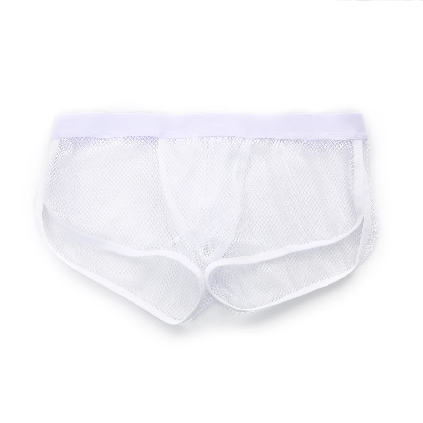 Sexy Man Boxers Transparent Mesh Underwear Men's Inner Pouch Panties Side Split See Through Boxer Shorts Boxershorts Underpants