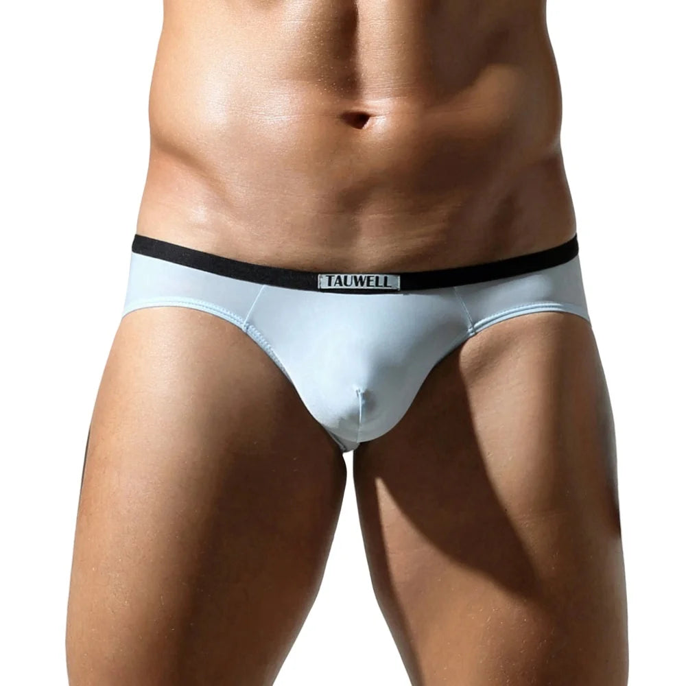 TAUWELL 2025 New Mens Briefs Silky Low-rise  Underwear Sexy Men Panties Briefs