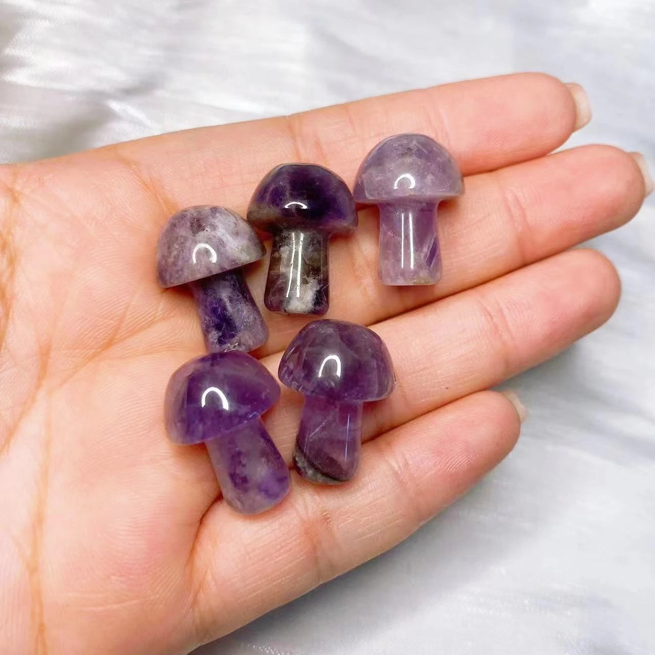 Mini Mushroom Carved Gemstone
