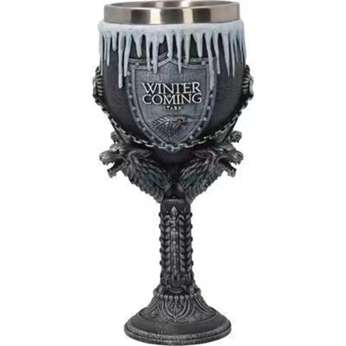 Horrible Gothic Stainless Resin Goblet Retro Wine Glass Cocktail Glasses Wolf Whiskey Cup Party Bar Drinkware FREE son