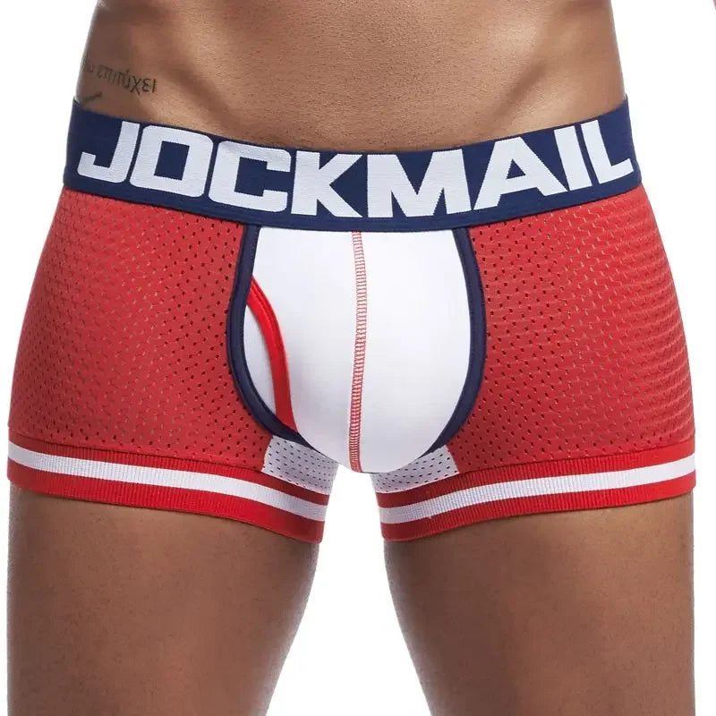 Summer Underwear Men Boxer Homme Nylon Mesh Quick Dry Sports Fitness Men's Underpants Soft Boxer Shorts Men Boxers Breathable