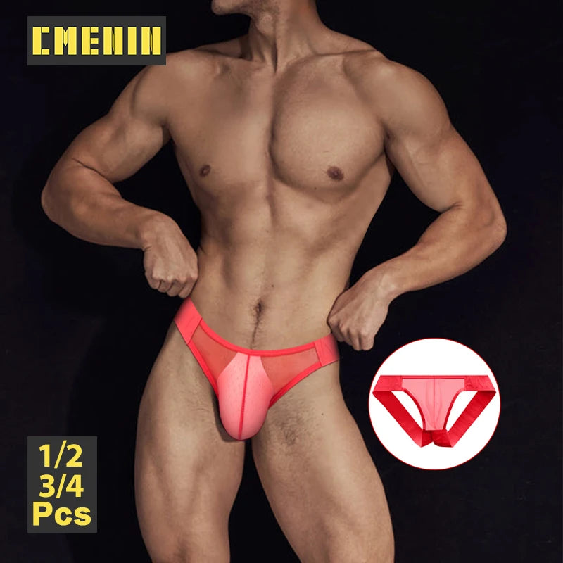 Men’s Ultra-Thin Breathable Mesh Thong – Lightweight Nylon G-String Underwear | Quick-Dry, Stretch Fit, Low-Rise Comfort (1–4 Pack)