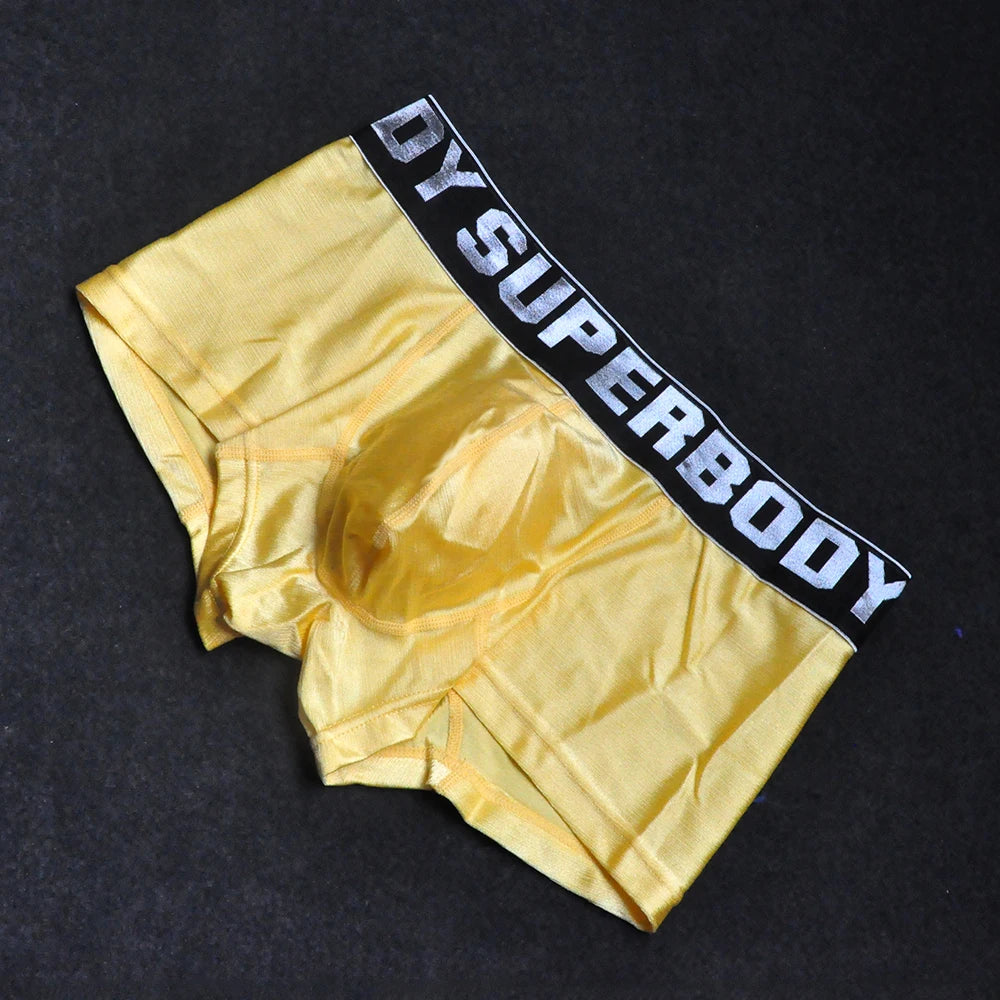 Cool Ice Silk New Men Boxer Shorts Trunk Boxers Fashion Underpants Interior Home Underwear Men M L XL XXL Boxers Sale