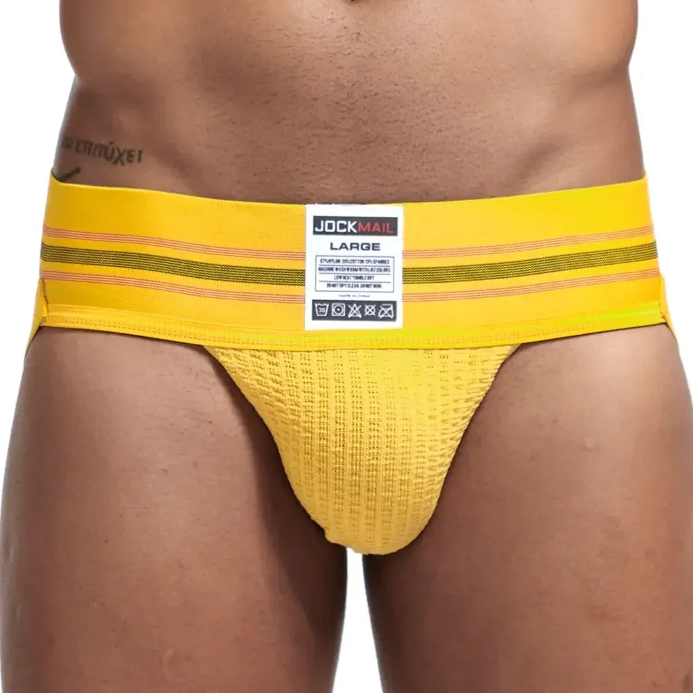 JOCKMAIL Men LowRise Anga Hombre Sexy Underwear Briefs Gay Penis Pouch Wonderjock Bikini Underwear Man Jockstrap Thong Lingerie