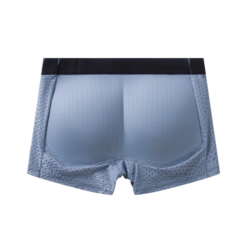 Men Trunks Built-in Fake Butt Hip Lifter Enhancer Shorts Boxer Briefs Padded Underwear Shapewear Underpants Nylon Breathable