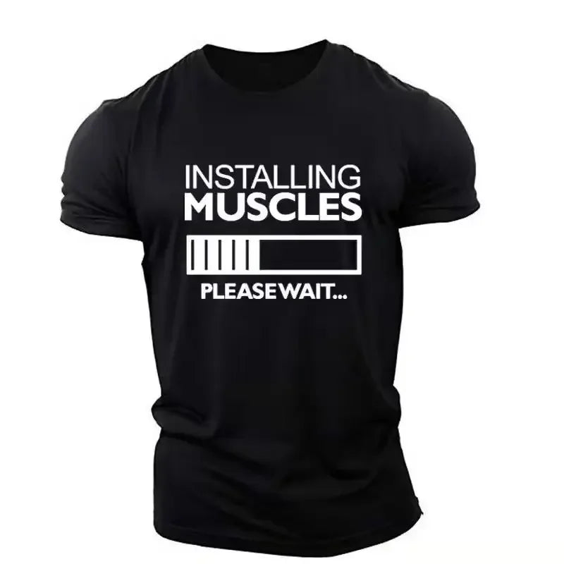 Installing Muscles Please Wait T-Shirt