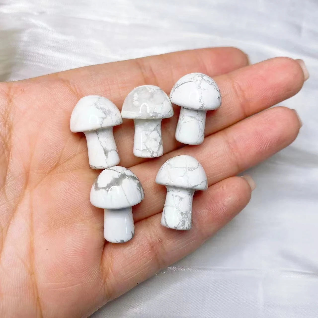 Mini Mushroom Carved Gemstone