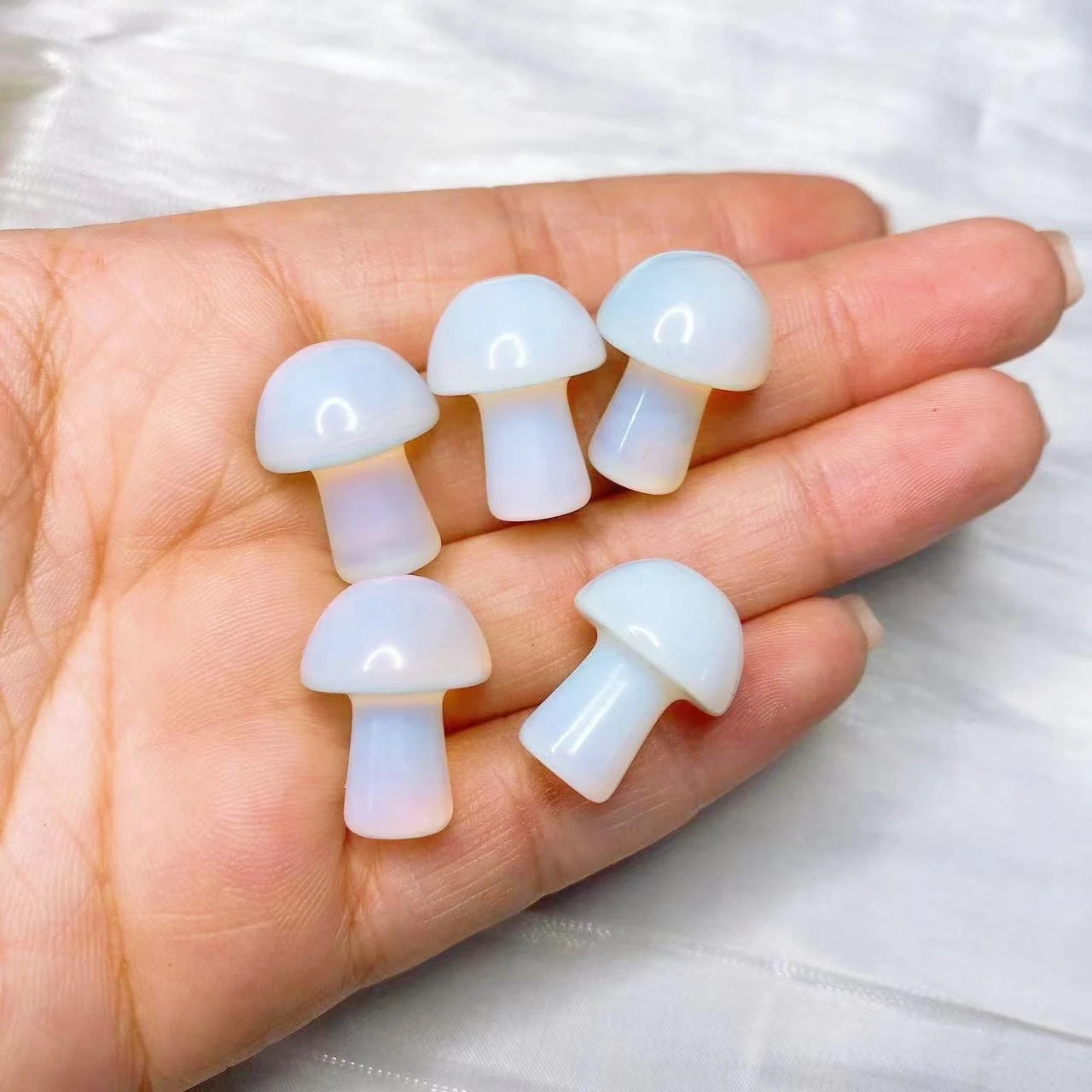 Mini Mushroom Carved Gemstone