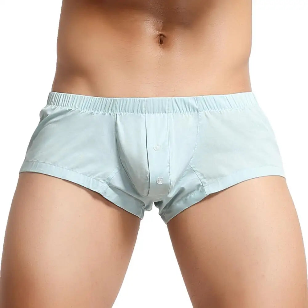 SEOBEAN Boxer Shorts Men Sexy Underwear Underpants Arrow Panties Home Sleepwear Casual Shorts U convex Penis Pouch Boxers