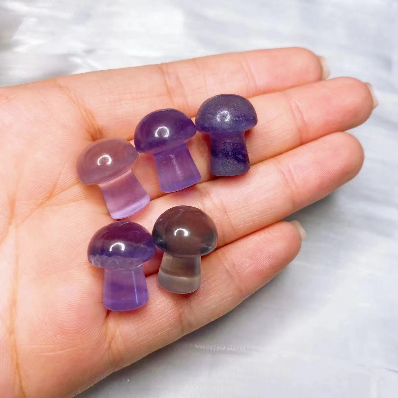 Mini Mushroom Carved Gemstone