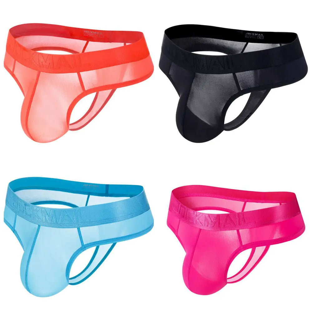 4PCS JOCKMAIL Ultra Thin Thongs