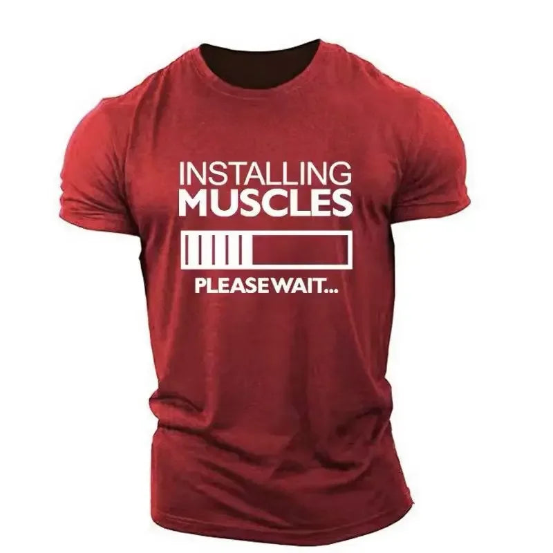 Installing Muscles Please Wait T-Shirt