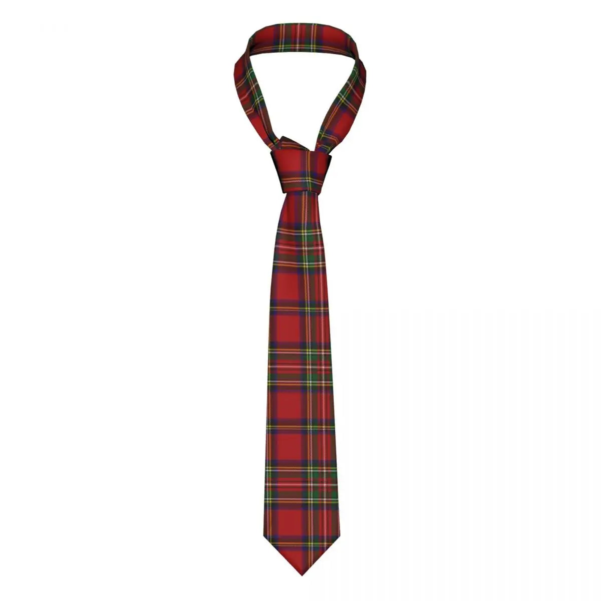 Scottish Stripes Pattern Unisex Neckties Skinny Polyester 8 cm Narrow Neck Ties for Men Suits Accessories Gravatas Gift