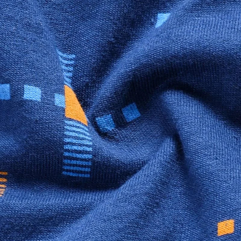 3-Pack of Cotton Men's Printed Underwear, Men's Comfortable Pure Cotton Pouch Boxer Briefs Mid-Waist