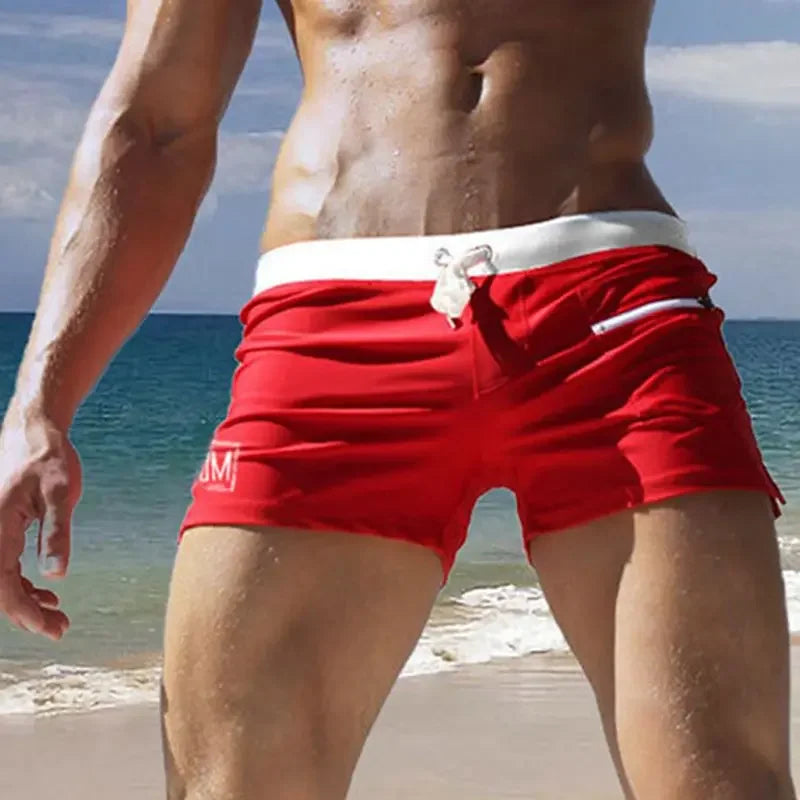 Fashion Men Boxer Shorts Home Pants Sports Fitness Shorts Nylon Quick Drying Male Underpants Underwear Swimming Beach Shorts