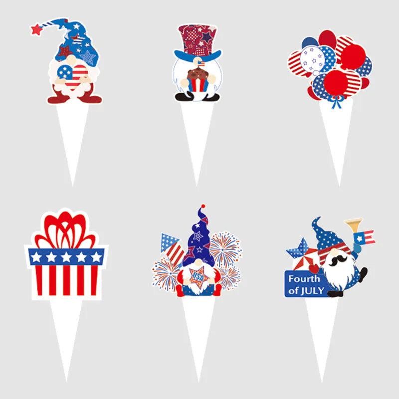 Independence Day Party Supplies American Flag Tableware USA Plates, Cups, Napkins, Forks, Spoons For 4th Of July USA Party Decor