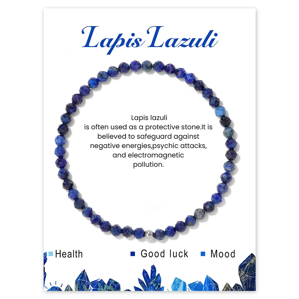 Irregular Chip Gravel Stone Bracelet With Card Fashion Natural Agates Carnelian Amazonite Gem Stone Stretch Bangle Jewelry Gift