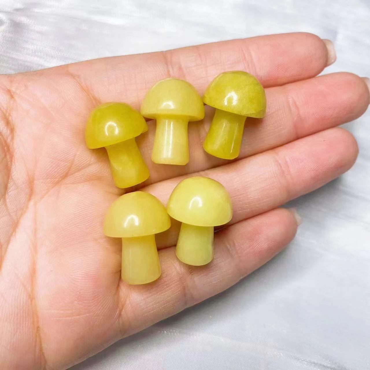Mini Mushroom Carved Gemstone