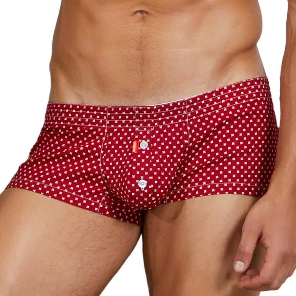 SEOBEAN 100% Cotton Men's Boxers Classic Plaid Boxer Shorts Mens Underwear Panties Home Shorts Sleep Lounge Pajama Shorts