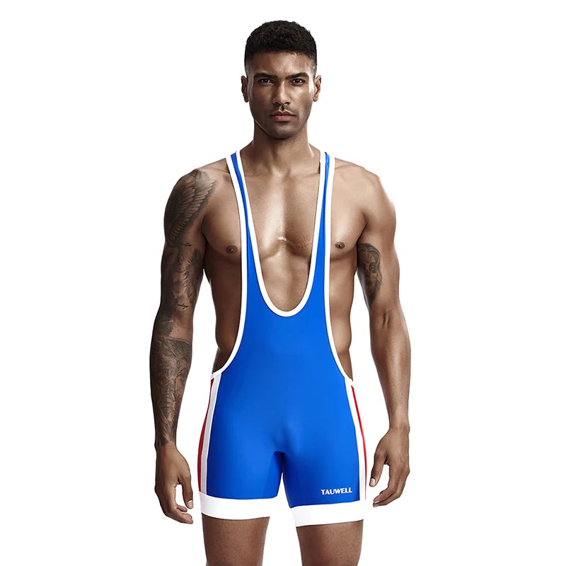 Mens Undershirts Slim Bodysuit Shaper Wrestling Singlets Jumpsuits Sexy Underwear Bodywear Sports Bodybuilding Singlets Onesie