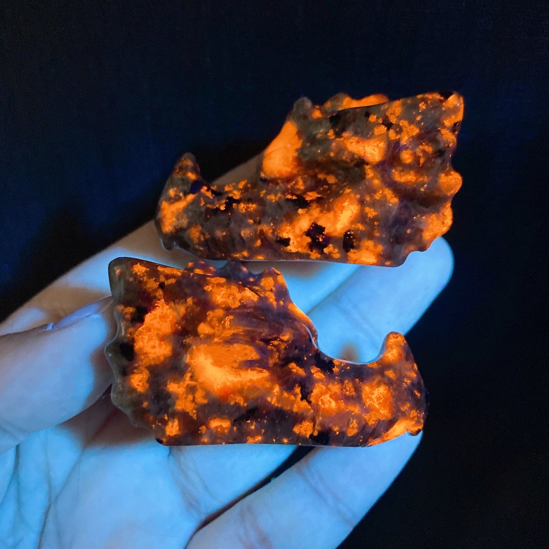 2‘’ Natural Yooperlite Dragon Head