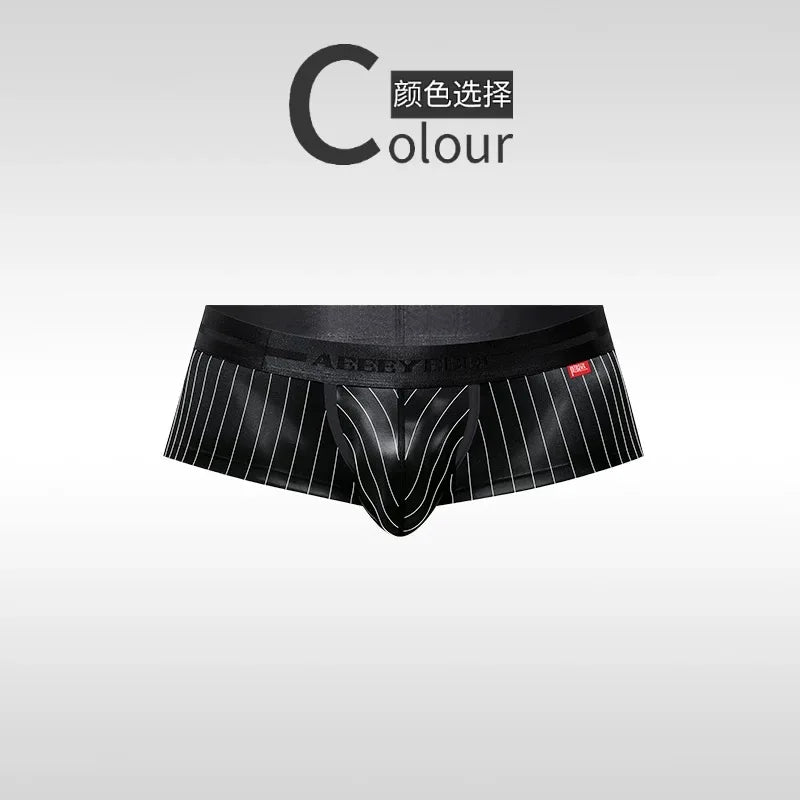 Men's Underwear Home Stripes Boxer Quick Dry Breathable Shorts Running Hiking Gym Yoga Sport Pants