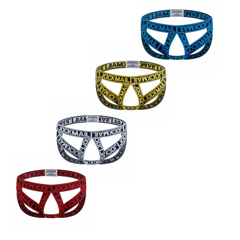 4PCS/Lot Men Sexy Penis Ring Thong G String Gay Underwear Ball Lifter Underpants Erotic Silicone Cockring Panties T-back