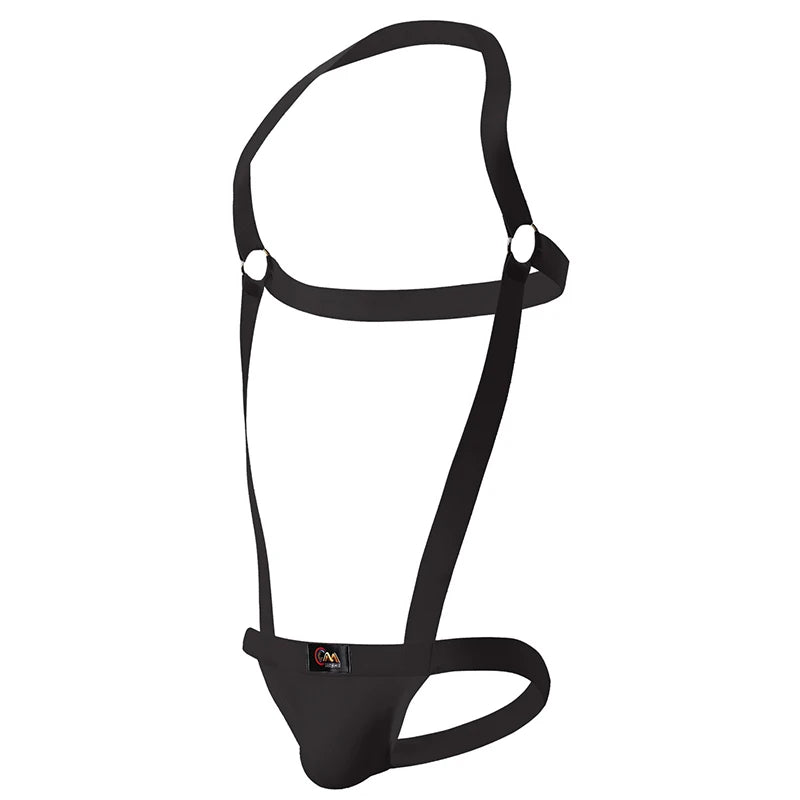 Men's Sexy Elastic Suspender Thong Tights Porn Bare Buttocks Jockstrap Backless Harness Jumpsuit Exotic Adult 18+ Outfit