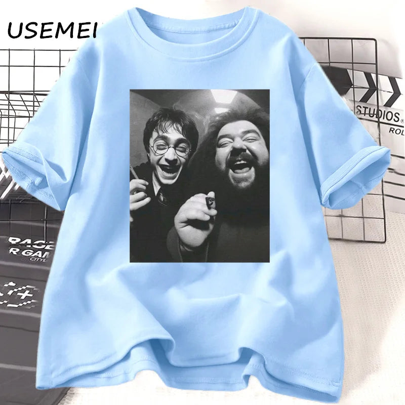 Harry Potter Hagrid Funny T Shirt Smoking