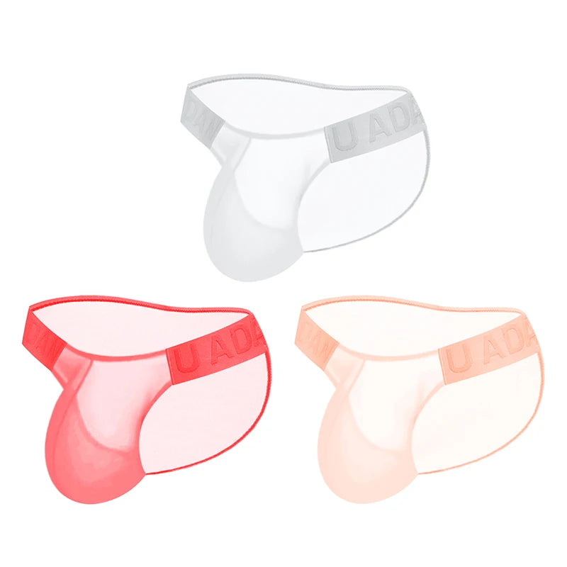 Mens Underwear Summer Ultra-thin Transparent Boxershorts Male Ice slip panties Boxer Shorts Comfortable Men's Underpants AD786
