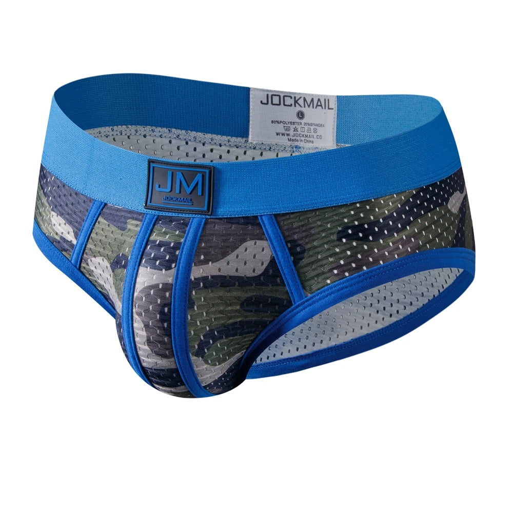 Man's Underwear Briefs Underpants Nylon Mesh Green Camouflage Men's Briefs Bikini Men's Boxer Briefs or As Swim Swimwear Shorts
