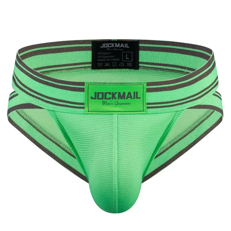 Jockmail Sexy Men Underpants Briefs Breathable Innerwear Man Underwear Bikini Brief Cuecas Slips Men's Jockstrap Gay Panties