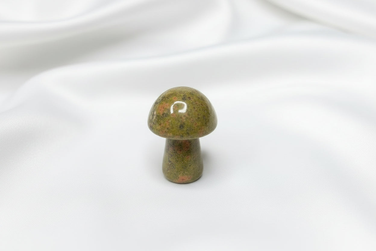 Mini Mushroom Carved Gemstone