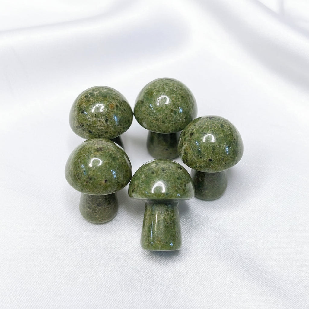 Mini Mushroom Carved Gemstone