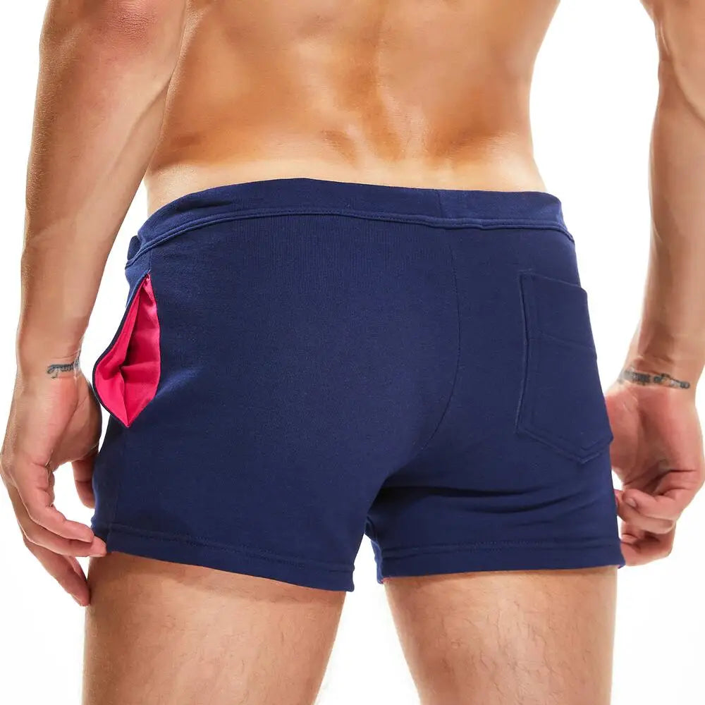 SEOBEAN Men Casual Shorts 100% Cotton Breathable Fitness Sport Shorts Summer Jogger Shorts Men's Clothing Home Lounge Gym Shorts