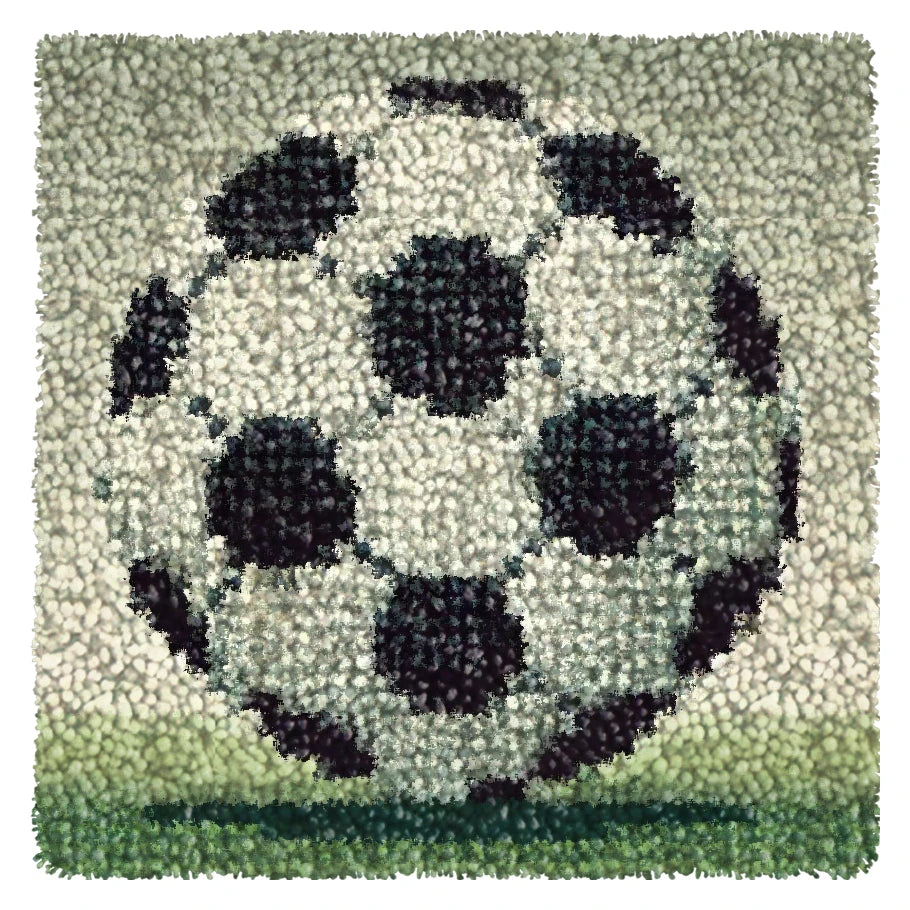 Carpet Embroidery Latch Hook Kit Football Rugby Basketball Undefined Latch Hook Rug Button Pad Package Smyrna Package Carpet DIY