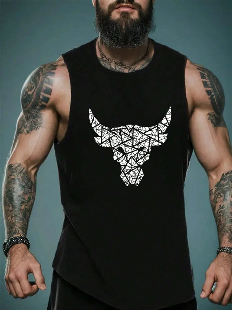 Summer New Trend Men's Pull-Over Crew Neck Vest Mesh Fitness Breathable Vest Blazer Men's Quick Drying Sweat Absorption T-Shirt