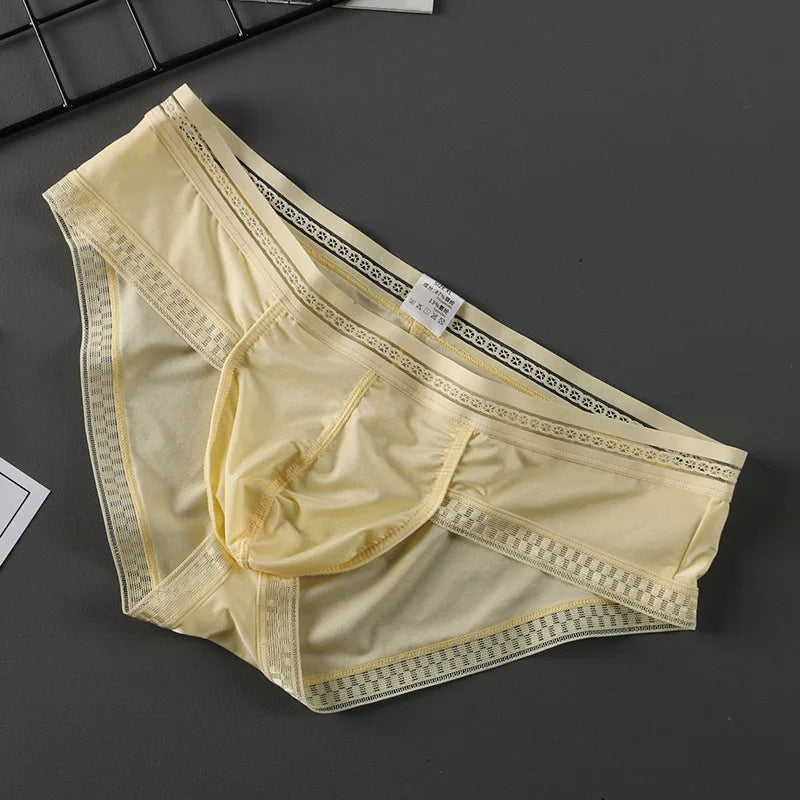 Men's Ice Silk Boxer Pants Breathable Panties Sexy Transparent Ultra-thin Underwear Breathable Comfortable Underpants
