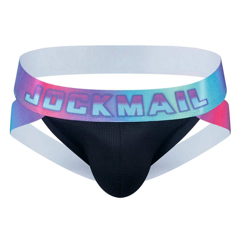 Sexy Jockstrap Men Underwear Brief Underpants Gay Men's Bikini Slip Men's Tanga String Thong Quick Dry Nylon Mesh Breathable