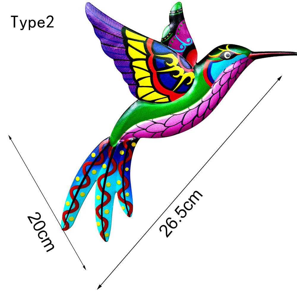 Metal Hummingbird Bird Wall Decor