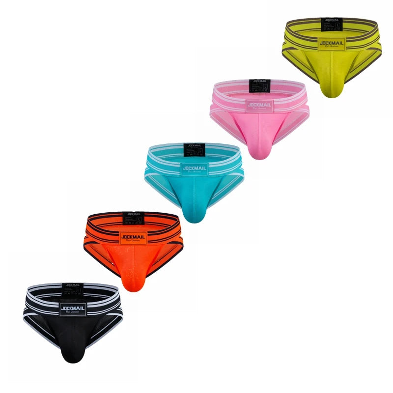 5pcs Men's Briefs Sexy Men Underwear Slip Homme Bikini Cueca Hombre Underpants Panties Calzoncillos Breathable or As Swimwear