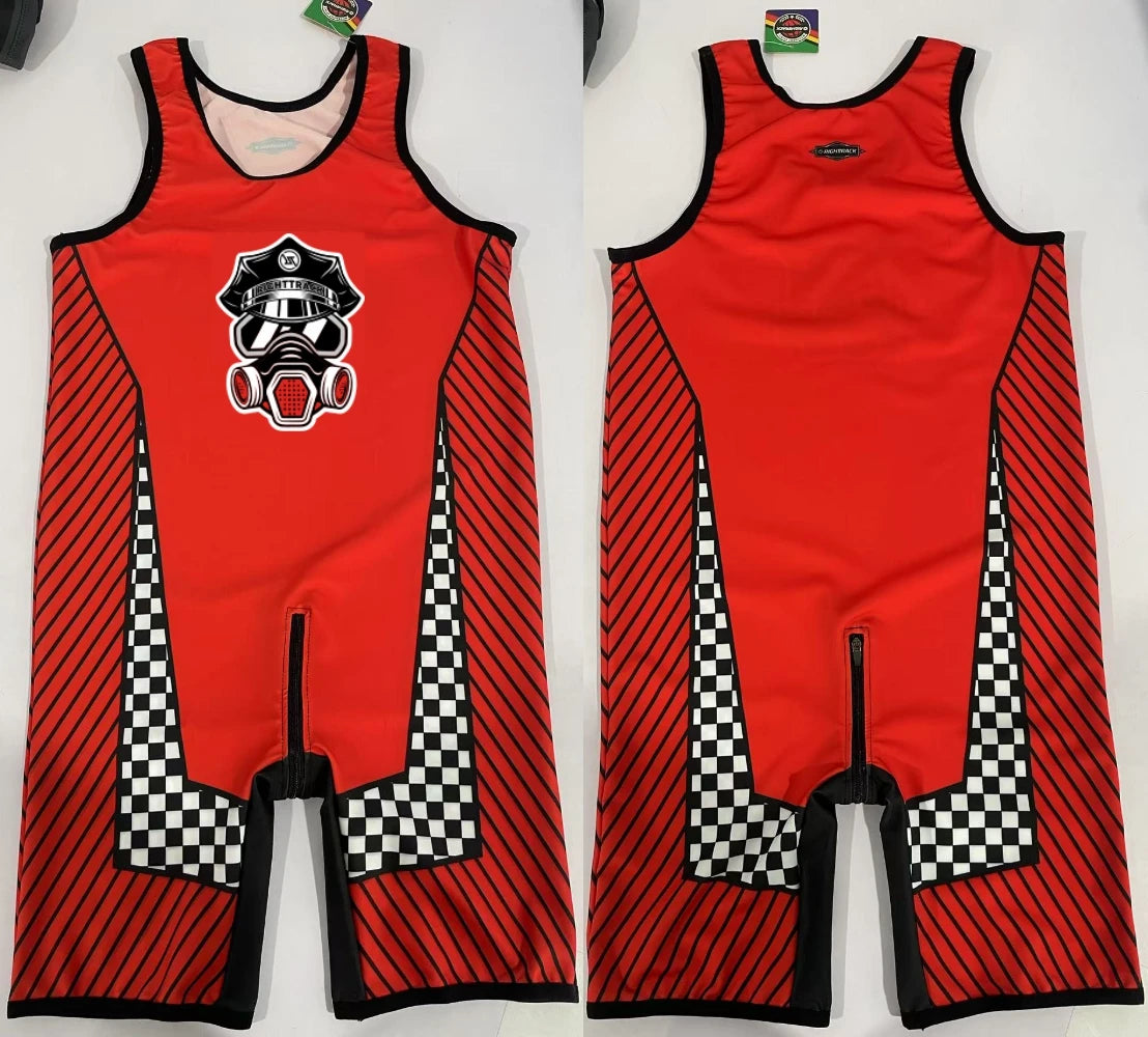 Men’s Dual-Zip Sleeveless Singlet Bodysuit – Breathable Compression One-Piece | Front & Back Zipper | Gym, Lounge & Statement Wear
