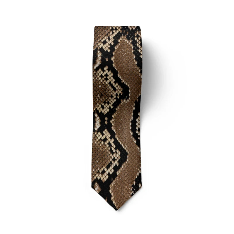 Funny little dinosaur men's tie unisex 8cm business dating tie novelty snakeskin egg tie party tie holiday gift