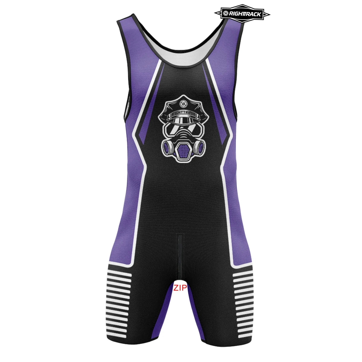 Men’s Dual-Zip Sleeveless Singlet Bodysuit – Breathable Compression One-Piece | Front & Back Zipper | Gym, Lounge & Statement Wear
