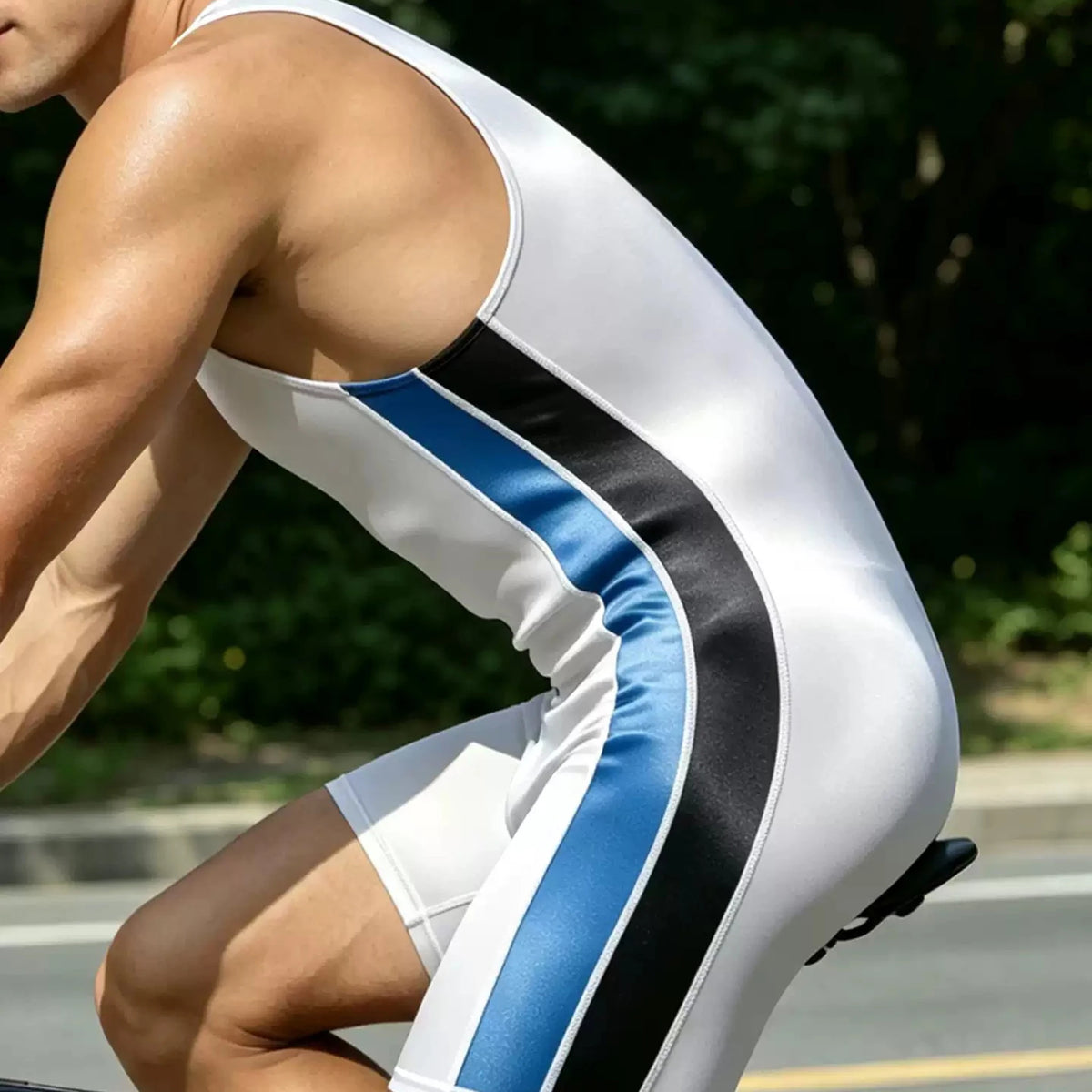 Men's Sleeveless Compression Wrestling Singlet