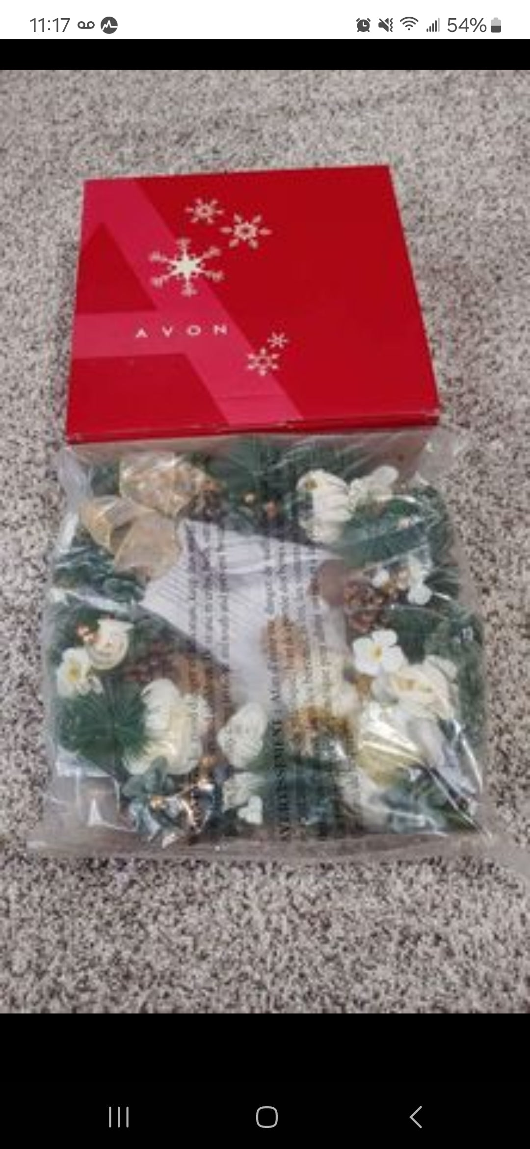 Avon Fiber Optic Angel Wreath