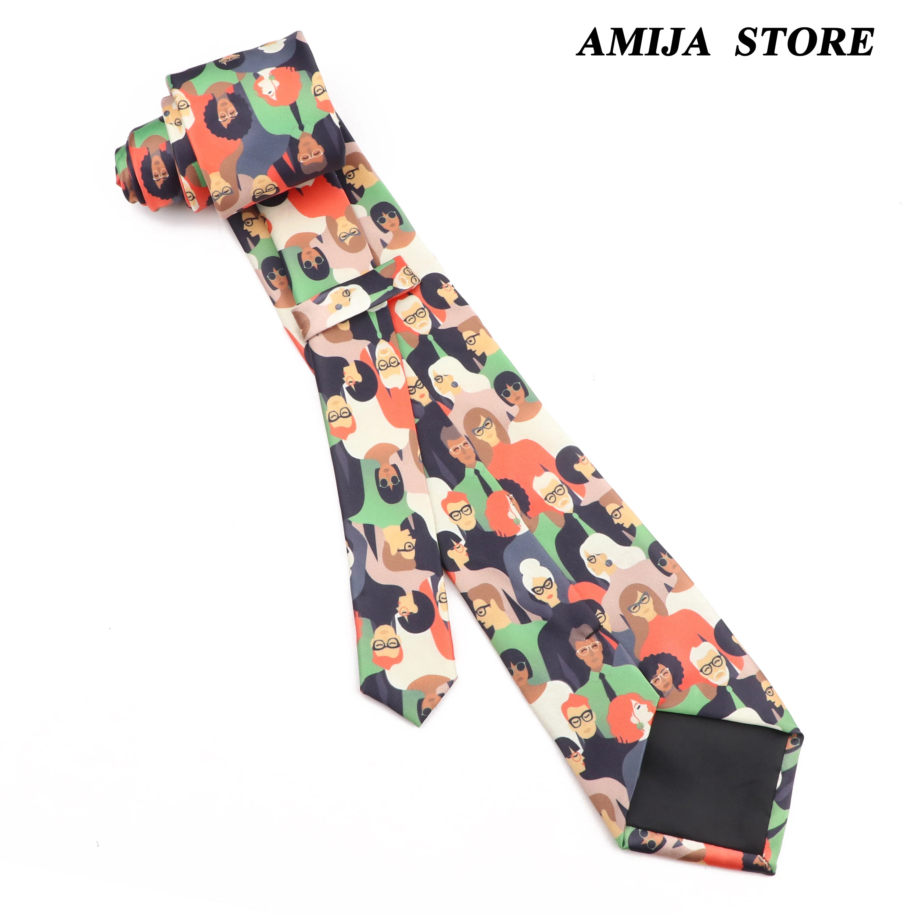 Vintage Imitation Silk Ties Men's Fashion 8cm Graffiti Painting Floral Necktie For Men Wedding Business Soft Printing Tie Wed Gi